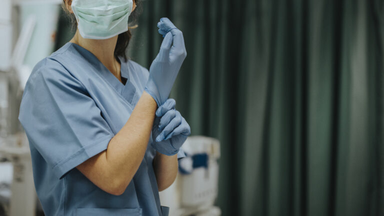 Coronavirus medical staff banner template